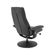4 Poltrona Massagem Reclinavel Nebraska Rivatti PU Preto com Controle e Apoio para Pes